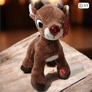 🚨🦌DanDee Light Up/ Musical Rudolph the Red Nose Reindeer🤎